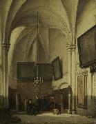 Johannes Bosboom The vestry of St. Stevens Church in Nijmegen Spain oil painting artist